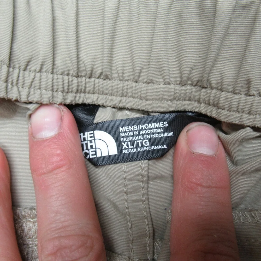 North Face Pants Mens XL Beige Paramount Trail Convertible Zip‎ Off Belt 37x29